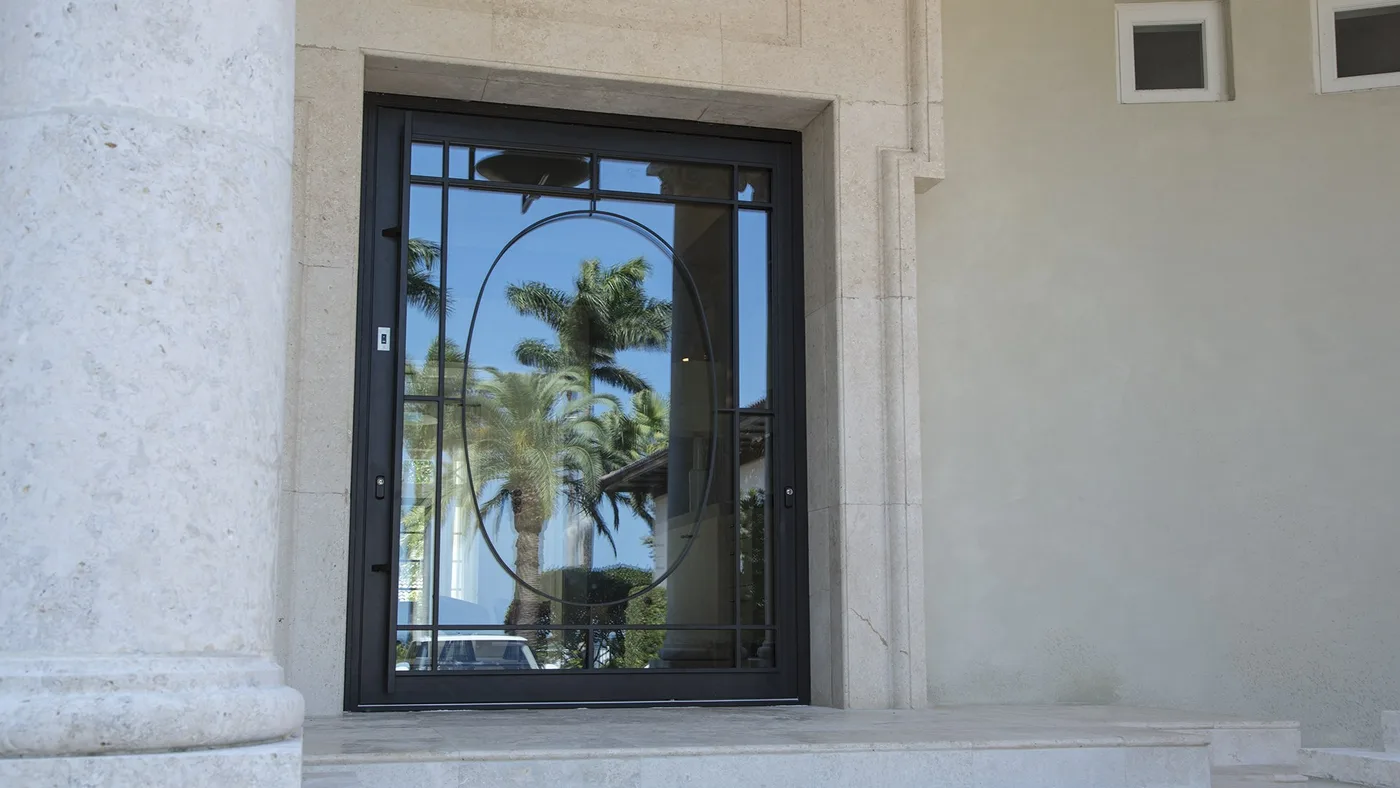 Pivot security door